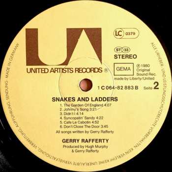 LP Gerry Rafferty: Snakes And Ladders 472615