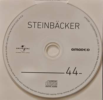 CD Gert Steinbäcker: 44 LTD | DLX 512287