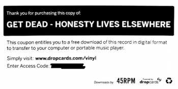 LP Get Dead: Honesty Lives Elsewhere 76570