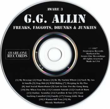 CD GG Allin: Freaks, Faggots, Drunks & Junkies 233921
