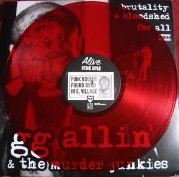 LP GG Allin & The Murder Junkies: Brutality & Bloodshed For All CLR | LTD 486045