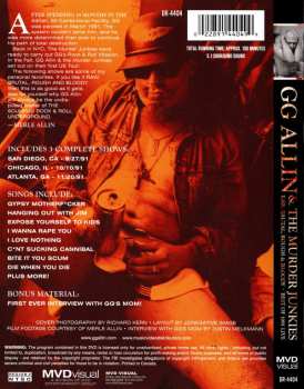 DVD GG Allin & The Murder Junkies: Raw, Brutal, Rough & Bloody - Best Of 1991 Live 246309