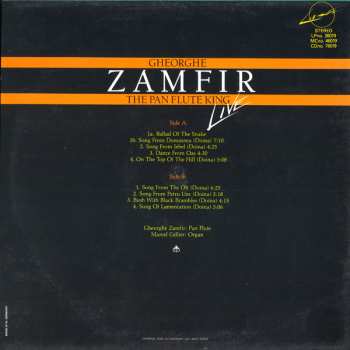 LP Gheorghe Zamfir: The Pan Flute King 'Live' 487007