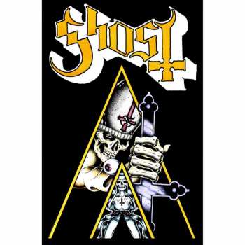 Merch Ghost: Textilní Plakát Clockwork Ghost