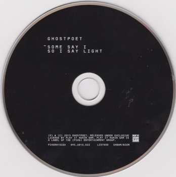 CD Ghostpoet: Some Say I So I Say Light  LTD | DIGI 33412