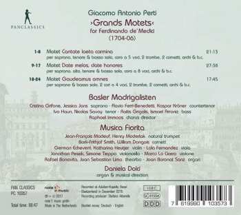 CD Giacomo Antonio Perti: Grands Motets For Ferdinando De Medici 349571
