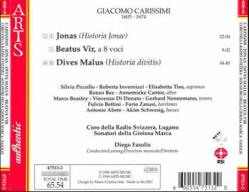 CD Giacomo Carissimi: Jonas - Dives Malus - Beatus Vir 123185