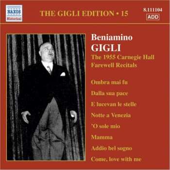 Giacomo Meyerbeer: Benjamino Gigli- Edition Vol.15