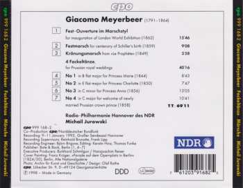 CD Giacomo Meyerbeer: Music For Festive Occasions (Fackeltänze ∙ Festouvertüre ∙ Festmarsch) 230048