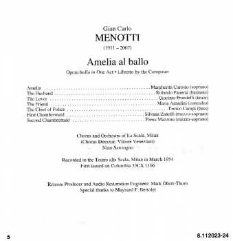 2CD Gian Carlo Menotti: The Consul / Amelia Al Ballo 304714