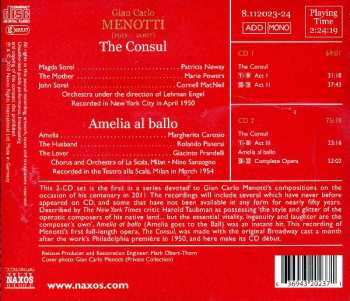 2CD Gian Carlo Menotti: The Consul / Amelia Al Ballo 304714