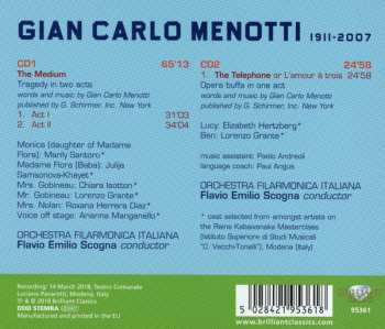 2CD Gian Carlo Menotti: The Medium / The Telephone 302166