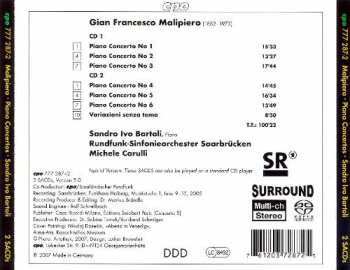 2SACD Gian Francesco Malipiero: Piano Concertos 1-6, Variazioni Senza Tema 122418