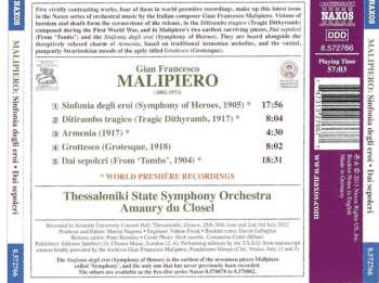 CD Gian Francesco Malipiero: Sinfonia Degli Eroi / Dai Sepolcri / Ditirambo Tragico 462381
