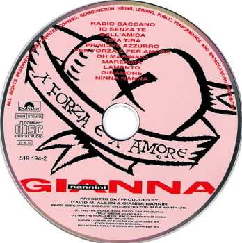 CD Gianna Nannini: X Forza E X Amore