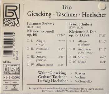 CD Walter Gieseking: Klaviertrio C-Moll Op.101 / Klaviertrio B-Dur Op.99 444927
