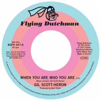 Gil Scott-Heron: When You Are Who You Are / Free Will (Alt Take 1)
