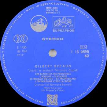 LP Gilbert Bécaud: Gilbert Bécaud 52889