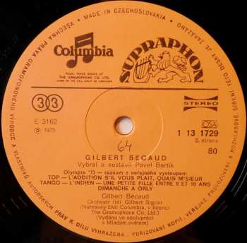 LP Gilbert Bécaud: Gilbert Bécaud 52873
