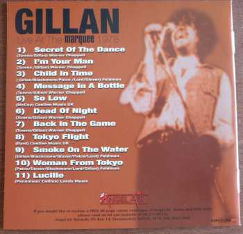 CD Gillan: Live At The Marquee 1978 242421