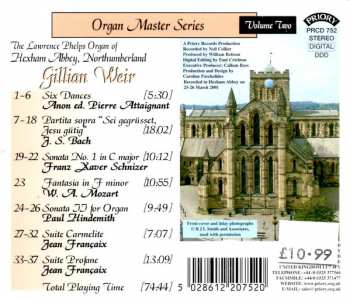 CD Gillian Weir: The Lawrence Phelps Organ Of Hexham Abbey, Northumberland 116423