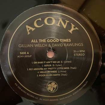 LP Gillian Welch: All The Good Times (Are Past & Gone) 385218
