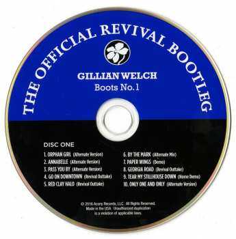 2CD Gillian Welch: Boots No. 1: The Official Revival Bootleg DIGI 152168