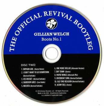 2CD Gillian Welch: Boots No. 1: The Official Revival Bootleg DIGI 152168
