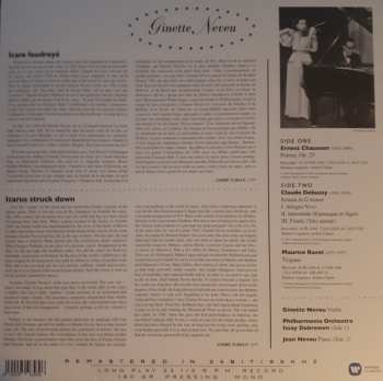 LP Ginette Neveu: Poème / Sonata Pour Violon Et Piano / Tzigane 388469