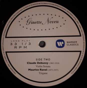 LP Ginette Neveu: Poème / Sonata Pour Violon Et Piano / Tzigane 388469