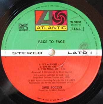 LP Gino Soccio: Face To Face 450006
