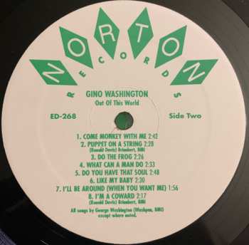 LP Gino Washington: Out Of This World 510613