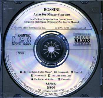 CD Gioacchino Rossini: Arias For Mezzo-Soprano 255525
