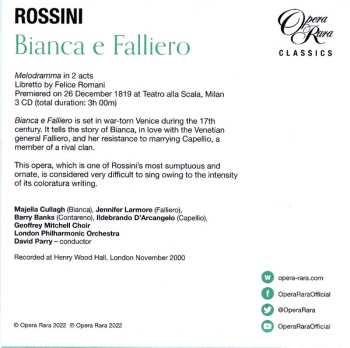 8CD Gioacchino Rossini: Ermione - La Donna Del Lago - Bianca E Falliero. Three Complete Operas LTD 476652