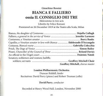 8CD Gioacchino Rossini: Ermione - La Donna Del Lago - Bianca E Falliero. Three Complete Operas LTD 476652