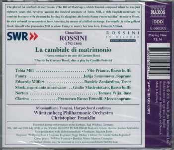 CD Gioacchino Rossini: La Cambiale Di Matrimonio 230279