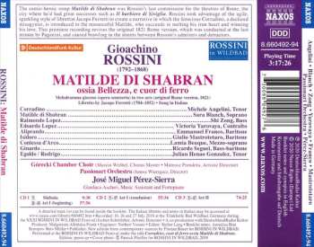 3CD Gioacchino Rossini: Matilde Di Shabran (Original Rome Version) 477149