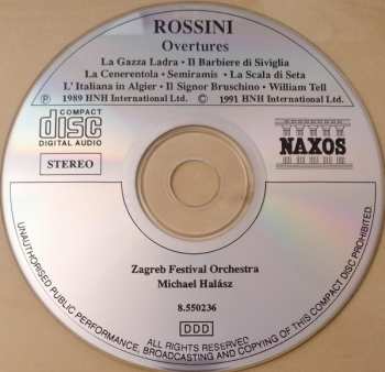 CD Gioacchino Rossini: Overtures 474024