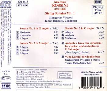 CD Gioacchino Rossini: String Sonatas Nos. 1, 2 And 3 356691