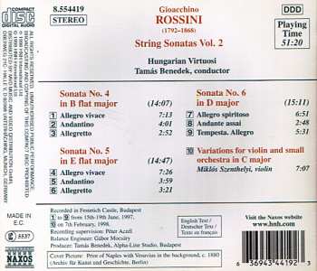 CD Gioacchino Rossini: String Sonatas Nos. 4, 5 And 6 329086