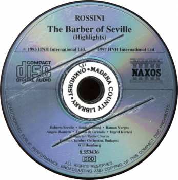 CD Gioacchino Rossini: The Barber Of Seville (Highlights) 261800