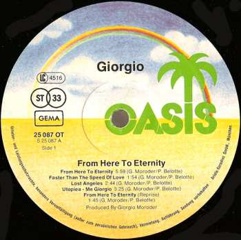 LP Giorgio Moroder: From Here To Eternity