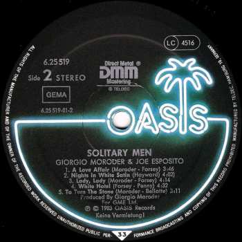LP Giorgio Moroder: Solitary Men CLR