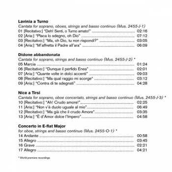 CD Giovanni Alberto Ristori: Cantatas For Soprano; Oboe Concerto 252171