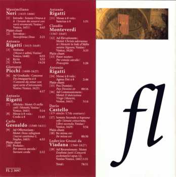 CD Giovanni Antonio Rigatti: Messe Venitienne De 1640 / A 1640 Venetian Mass 230161