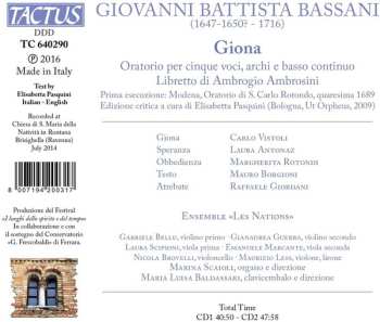 2CD Giovanni Battista Bassani: Giona - Oratorio A 5 Voci 467464