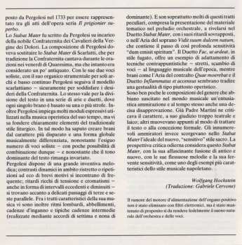 CD Giovanni Battista Pergolesi: Stabat Mater 422961