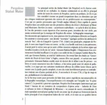 CD Giovanni Battista Pergolesi: Stabat Mater 93451