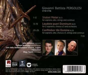 CD Giovanni Battista Pergolesi: Stabat Mater - Laudate Pueri - Confitebor 47806