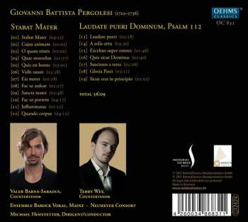 CD Giovanni Battista Pergolesi: Stabat Mater / Laudate Pueri 436513